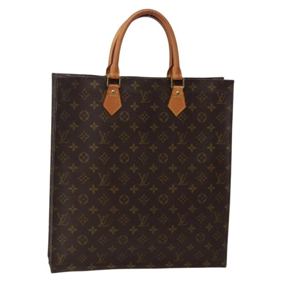 LOUIS VUITTON Monogram Sac Plat Hand Bag M51140 LV Auth 144010 - Picture 1 of 16